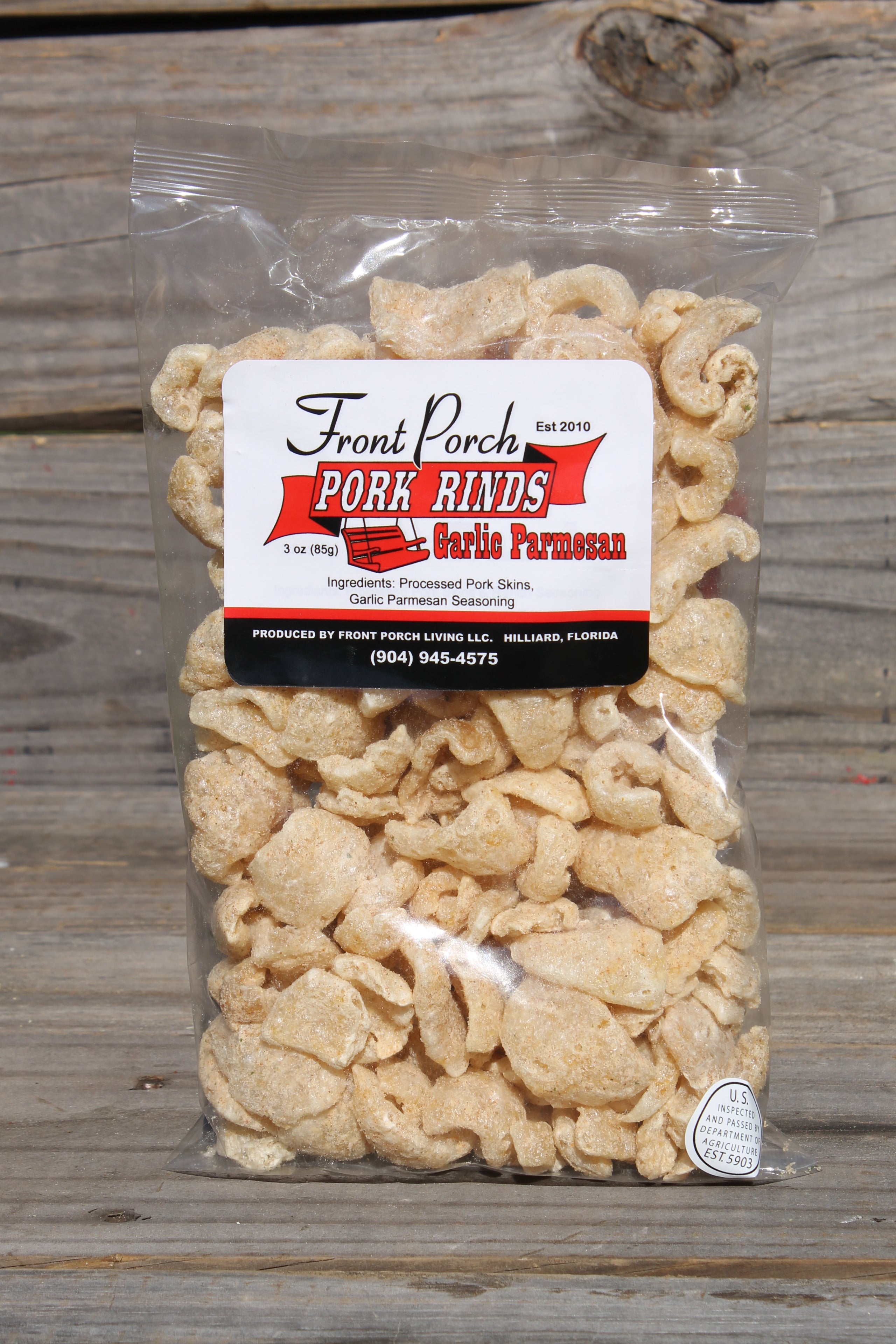 Garlic Parmesan Pork Rinds Front Porch Living LLC